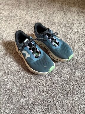 On Cloud Women's Sneakers - Teal with Mint and Purple Accents